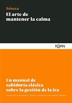 Libro con portada verde oscuro y tipografía blanca, franja naranja y nombre Seneca