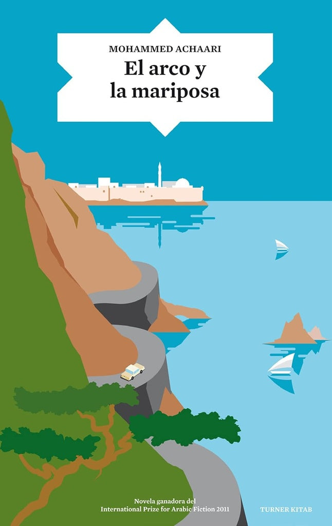 Libro El arco y la mariposa con ilustración de persona frente al mar
