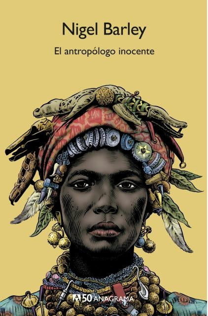 Portada de libro con retrato ilustrado de hombre con tocado ceremonial