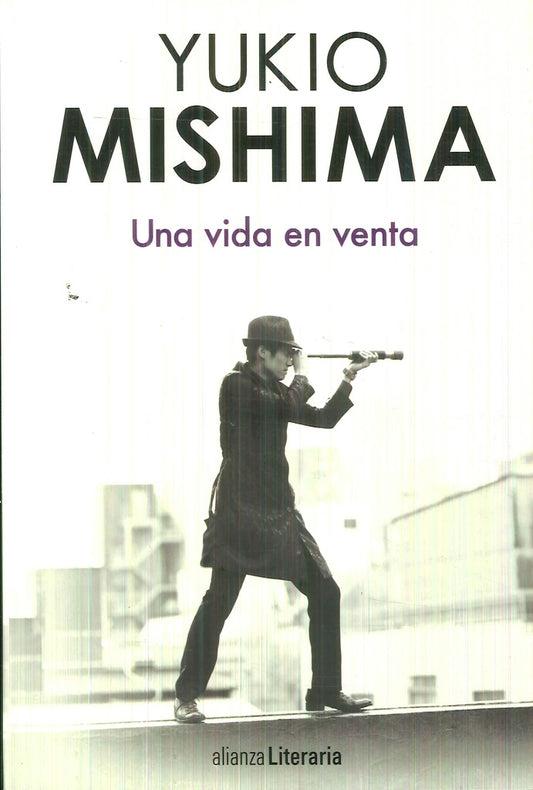 Libro «Una vida en venta» de Yukio Mishima; personaje con sombrero y cigarro