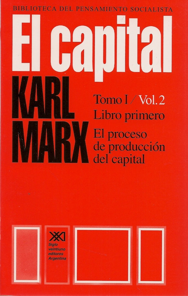 EL CAPITAL TOMO I. VOL 2 | KARL MARX