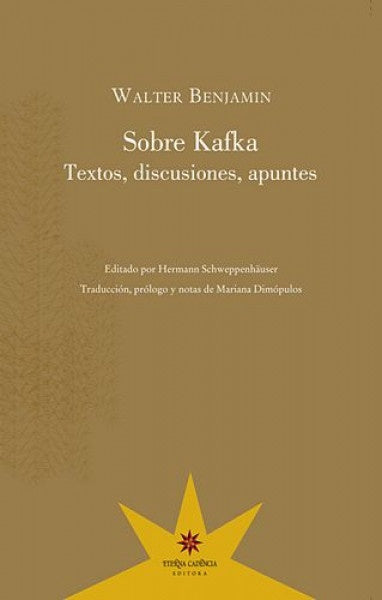 Sobre Kafka: Textos, Discusiones, Apuntes | WALTER BENJAIN