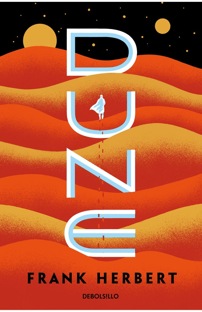 Portada del libro DUNE 1 CRÓNICAS con letras DUNE y autor Frank Herbert