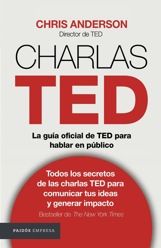 Portada del libro Charlas TED: guía oficial para hablar en público.