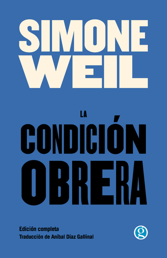 La condición obrera | Simone Weil