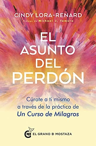 Libro de tapa blanda con portada abstracta multicolor y título en letras grandes