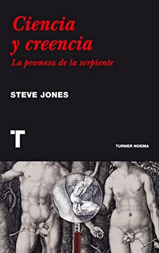 Libro Ciencia y creencia de Steve Jones, portada con torso y texto en rojo y blanco.