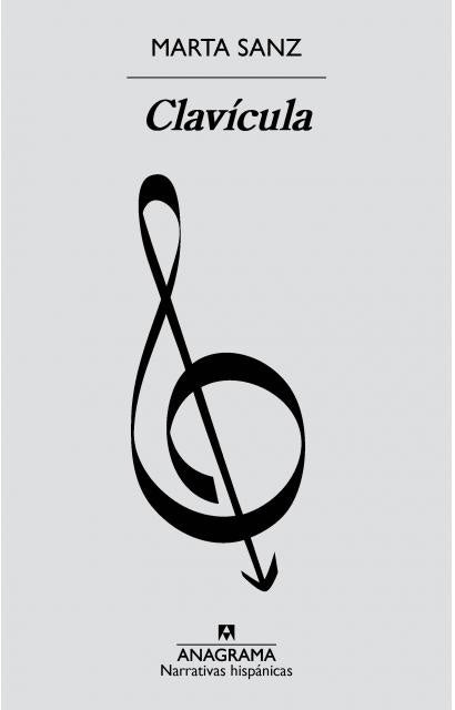 Portada de libro con símbolo musical en tinta negra y texto en blanco