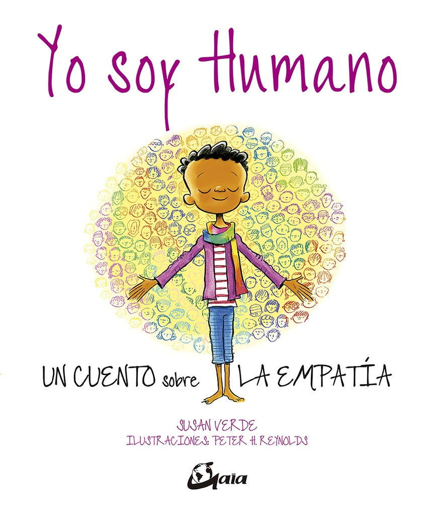 Portada de libro infantil con ilustración de niño y texto «Yo soy Humano» y «empatía»