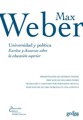 UNIVERSIDAD Y POLITICA | WEBER MAX