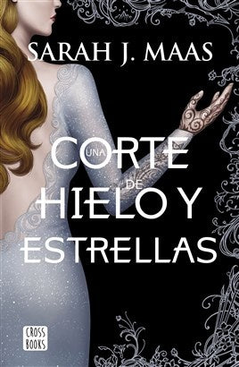 Portada de libro con figura femenina, corona y fondo azul con estrellas.
